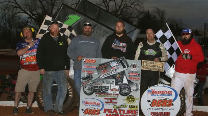 Sean McClelland and in victory lane. (Mike Howard photo)