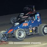 Lee Underwood (#24) racing with Steve Irwin (#0). (Jim Denhamer Photo)