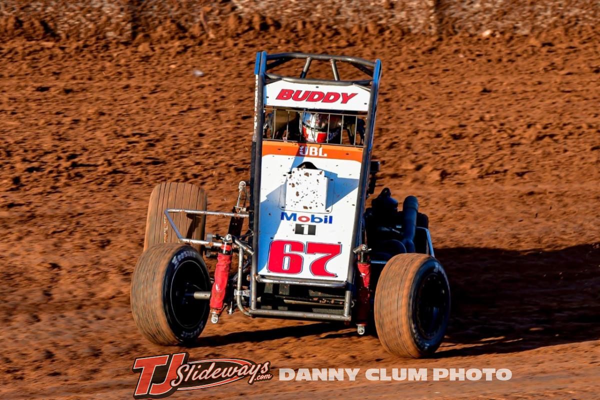 Buddy Blisters Bloomington for First Career Indiana Midget Week Victory