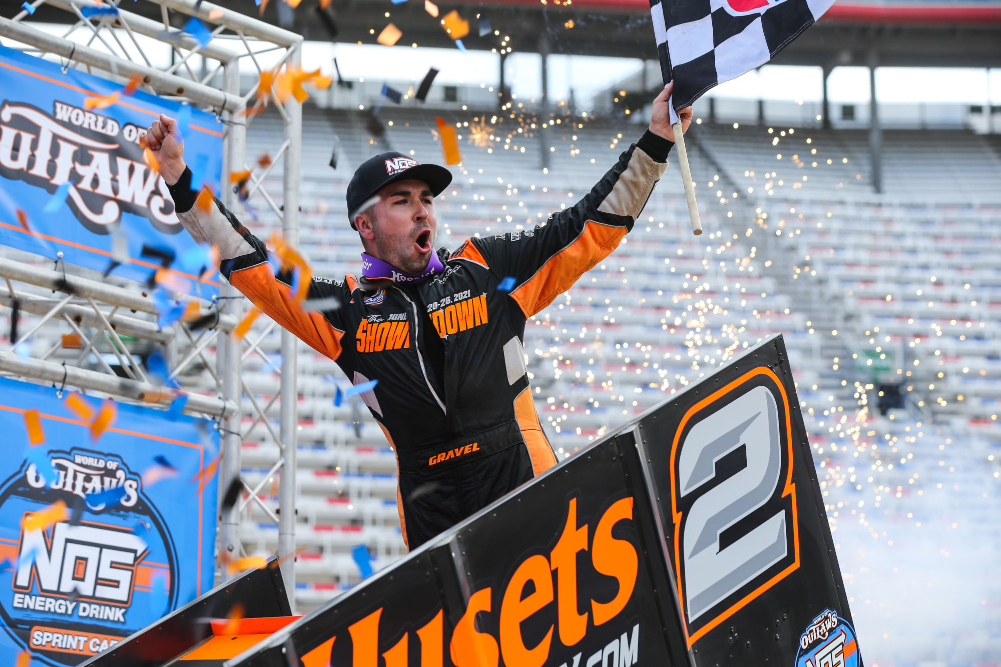David Gravel Gets 25,000 for Sweeping World of Outlaws at Bristol