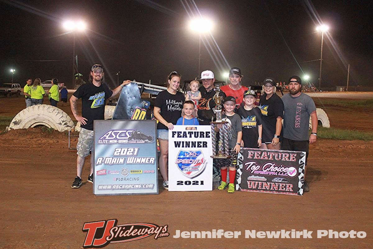 Zach Pringle Returns to ASCS Elite Non-Wing Victory Lane at I-30 Speedway –  TJSlideways.com