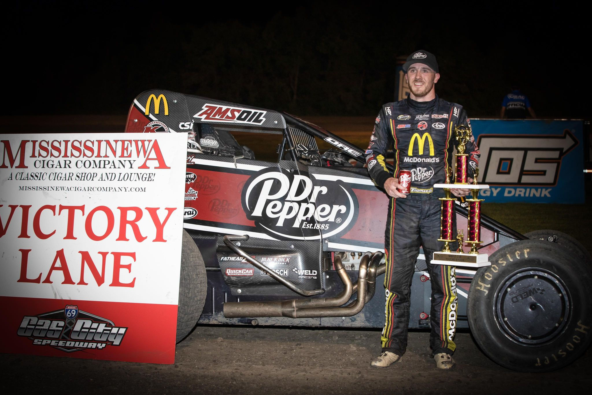 Thomas Becomes Newest Sprint Feature Winner At Gas City I 69 Speedway