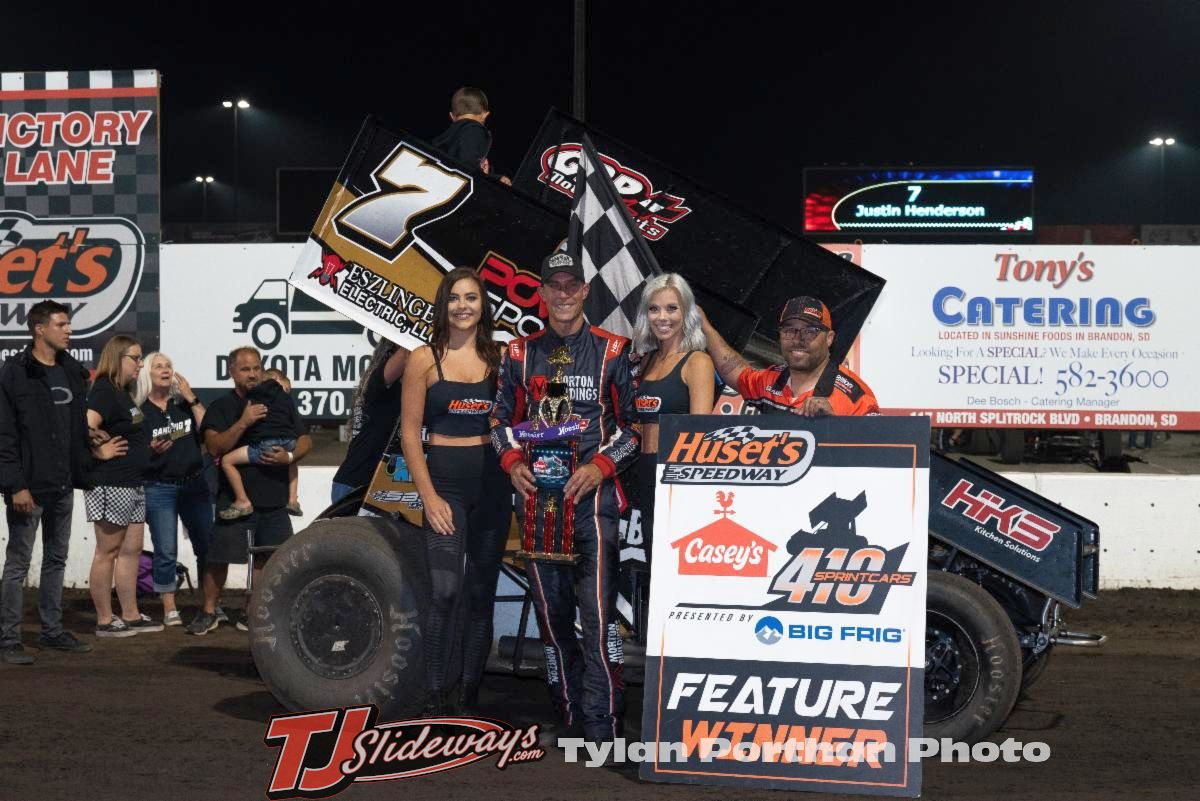 Justin Henderson Scores Sprint Car Victory at Huset’s – TJSlideways.com