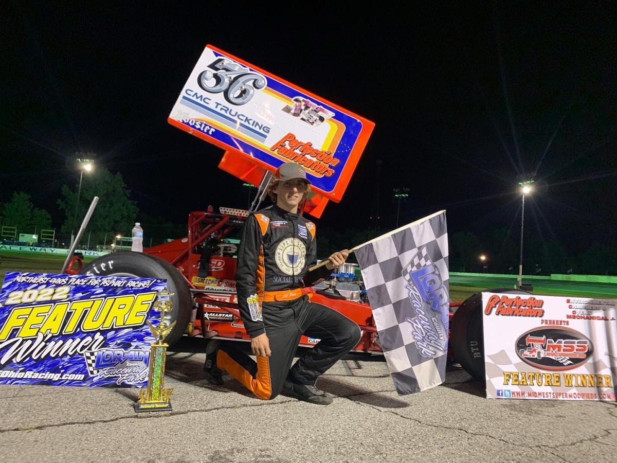 Feature Win Sign JJ Henes Gets 1st Supermodified Feature Win in honor of Nancy Henes ...