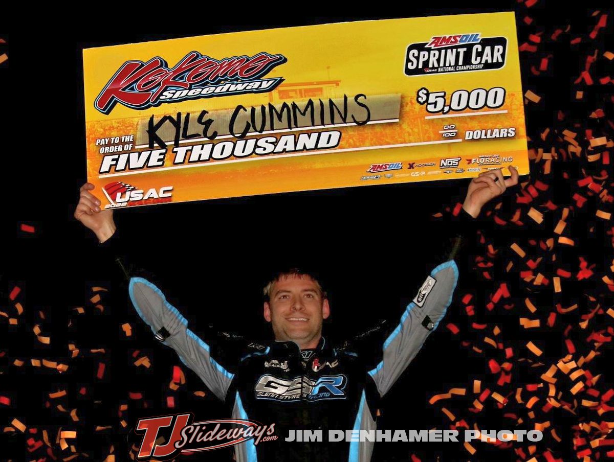 Cummins Repeats with USAC Sprints at Kokomo – TJSlideways.com