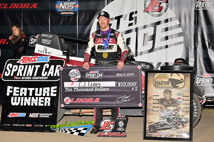 C.J. Leary Victorious at Eldora Saturday night – TJSlideways.com