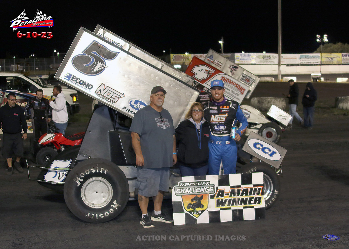 Copeland Wins Sprint Car Challenge Tour Feature at Petaluma