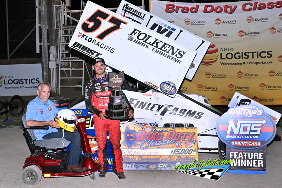 Perfect Performance Leads Kyle Larson to Second Straight Brad Doty