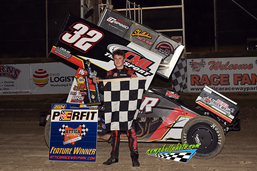 Bryce Lucius gets late race pass for 1st 410 win at Attica ...