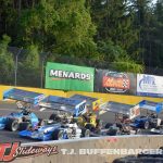 The start of a heat race at Berlin Raceway. (T.J. Buffenbarger photo)