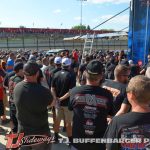 The drivers meeting at the Knight Before the Kings Royal. (T.J. Buffenbarger Photo)