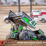 Carson Macedo during the 2024 Brad Doty Classic at Attica Raceway Park. (Dan McFarland Photo)