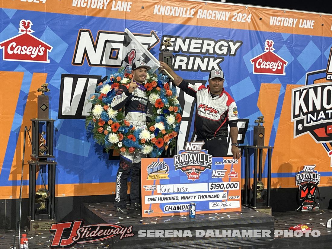 Larson Leads Them All to Win Second Consecutive Knoxville Nationals