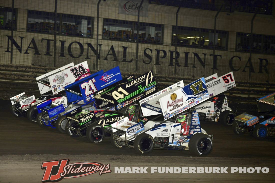 The parade lap from Thursday night of the 2024 Knoxville Nationals with