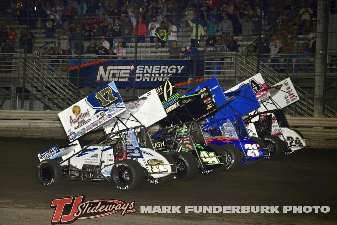 The parade lap from Thursday night of the 2025 Knoxville Nationals with