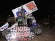 Gauge Garcia in victory lane at Ocean Speedway. (Top Dawg Photo)