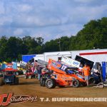 The pit area at Butler Motor Speedway. (T.J. Buffenbarger Photo)