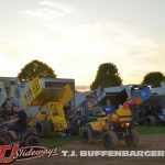 The pit area at Butler Motor Speedway. (T.J. Buffenbarger Photo)