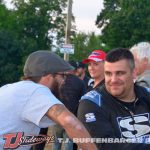 Josh Turner talking things over with his brother at Butler Motor Speedway. (T.J. Buffenbarger Photo)