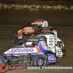 Parade lap for the Xtreme Outlaw Midget Series event at Federated Auto Parts Raceway at I-55. (Mark Funderburk Photo)