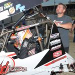 Heath Moyle makes a final adjustment before Brent Marks goes out for qualifying. (T.J. Buffenbarger Photo)