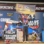 Daison Pursley in victory lane at Eldora Speedway. (T.J. Buffenbarger Photo)