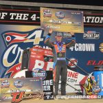 Daison Pursley in victory lane at Eldora Speedway. (T.J. Buffenbarger Photo)