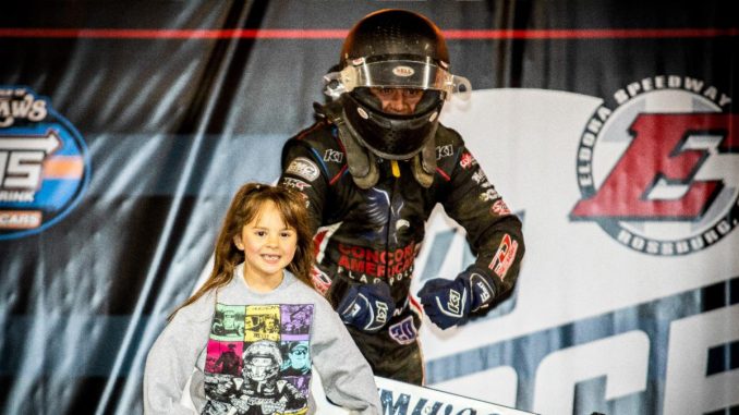Brady Bacon and daughter