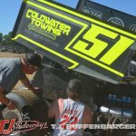 Mark Yearling's crew making adjustments before qualifying. (T.J. Buffenbarger Photo)