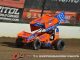 Giovanni Scelzi at speed at Eldora Speedway on Wednesday night. (T.J. Buffenbarger Photo)