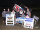 Max Stambaugh in victory lane at Limaland Motorsports Park. (Mike Campbell Photo)