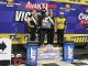 James McFadden in victory lane at Knoxville Raceway. (Serena Dalhamer Photo)