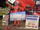 Jett Mann in victory lane at Butler Motor Speedway after winning the Great Lakes Super Sprints feature. (T.J. Buffenbarger Photo)