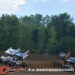 Heat race at Butler Motor Speedway. (T.J. Buffenbarger Photo)
