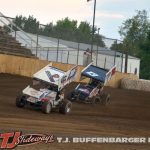 Jason Blonde (#10BR) racing with Van Gurley Jr. (#13). (T.J. Buffenbarger Photo)
