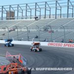 The new backstretch grandstand at Owosso Speedway. (T.J. Buffenbarger Photo)