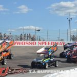 Start of the first Must See Lites main event at Owosso Speedway. (T.J. Buffenbarger Photo)