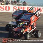 Charlie Baur (#23) racing with Brandon Lemmerman. (T.J. Buffenbarger Photo)