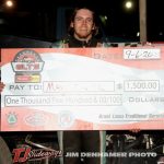 Max Frank was the feature winner Saturday night with the Great Lakes Traditional Sprints at Silver Bullet Speedway. (Jim Denhamer Photo)
