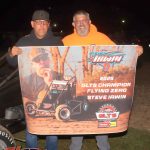 Steve Irwin and Barry Marlow after Irwin secured the 2025 Great Lakes Traditional Sprints point champion. (Jim Denhamer Photo)