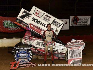 Will Armitage in victory lane at Red Hill Raceway. (Mark Funderburk Photo)
