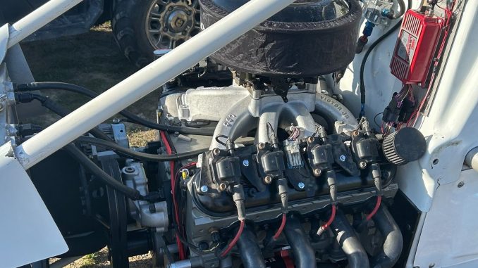 lsengine The test LS engine SOS plans on allowing to compete alongside the standard 360 sprint car engines for 2026. (Image courtesy of SOS)