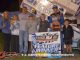 Clinton Boyles with Shannon Eifert and his family in victory lane Friday night at I-96 Speedway. (T.J. Buffenbarger Photo)
