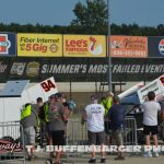 Paul Silva's entries at the Double Down Duels being driven by Brad Sweet and Kyle Larson. (T.J. Buffenbarger Photo)