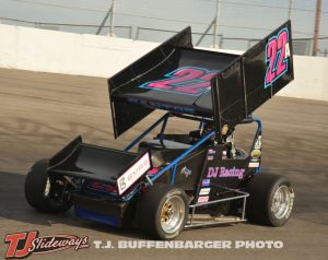 Bobby Santos III has ben a formidable opponent for Kody Swanson at Berlin Raceway. (T.J. Buffenbarger Photo)