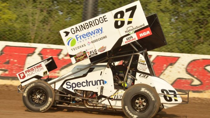 The Chad Boat Industries entry at Eldora Speedway during Kings Royal with Steven Snyder Jr. driving. (T.J. Buffenbarger Photo