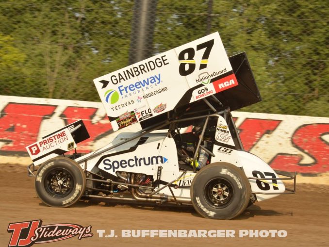 The Chad Boat Industries entry at Eldora Speedway during Kings Royal with Steven Snyder Jr. driving. (T.J. Buffenbarger Photo