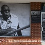 One of the wheat paste murals installed around downtown Knoxville for the Knoxville Nationals. (T.J. Buffenbarger Photo)