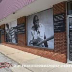 One of the wheat paste murals installed around downtown Knoxville for the Knoxville Nationals. (T.J. Buffenbarger Photo)