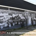 One of the wheat paste murals installed around downtown Knoxville for the Knoxville Nationals. (T.J. Buffenbarger Photo)